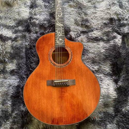 面单板木吉他民谣吉他41寸进阶者电箱吉他电木两用木吉他演出专用