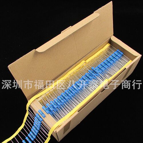 排带编带金属膜精密色环电阻 3W 1R 至 1M 任选型号 500个/盒