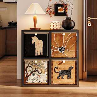 钢制家居格子柜电视书柜自由组合柜卡莱克儿童书架钢制书柜落地置