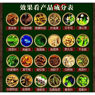 黄连膏中草药抗痘凝胶