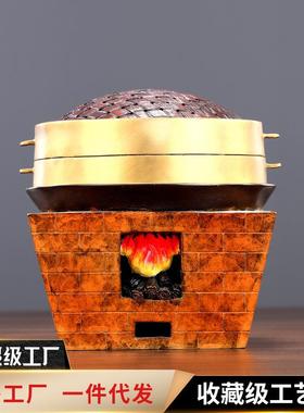 黄铜蒸蒸日上家居礼品摆件办公室办公桌店铺玄关开业商务送礼摆设