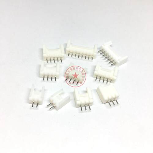 PH-4A 2.0mm间距 4P直针带扣针座 HY2.0-4A 2.0带扣 白色