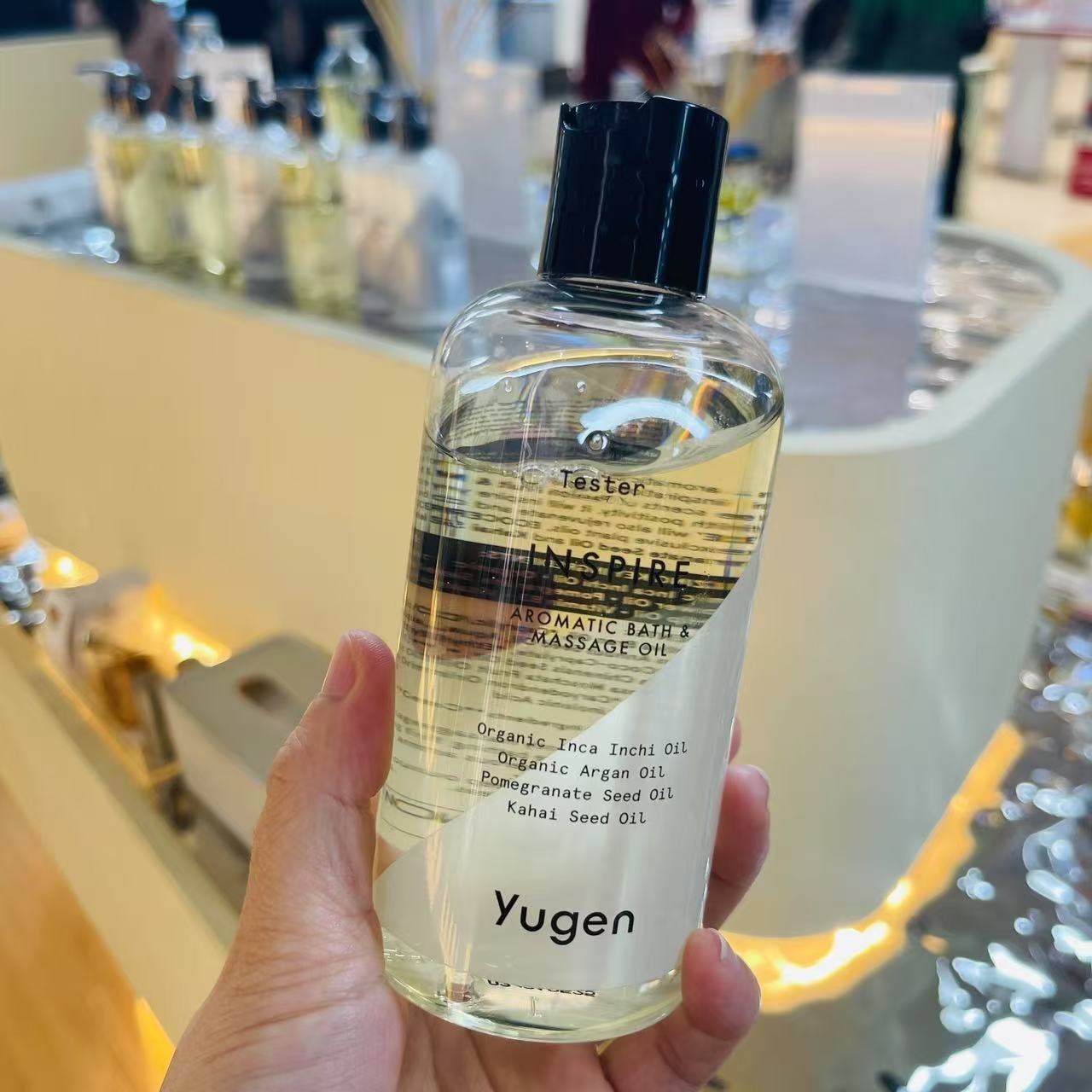 泰国yugen身体按摩油inspire味道百香果哈密瓜泡泡糖250ml