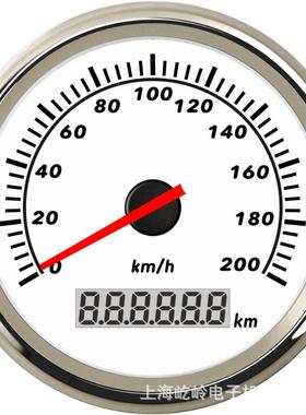 85mm指针脉冲速度表码表测速表 120km/h 200km/h 改装车船通用表