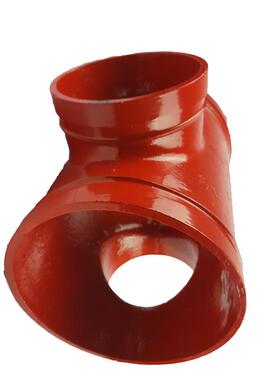 沈高沟槽卡箍管件沟槽四通 消防管道连接件球墨铸铁114沟槽正四通