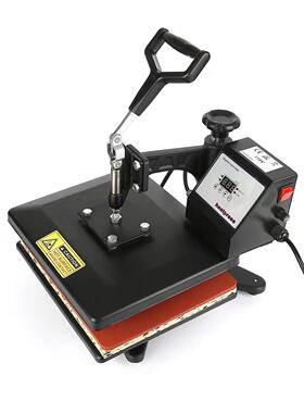 小型高压烫画机烫钻印T恤多功能烫画热转印机器25*30cm平板压烫机