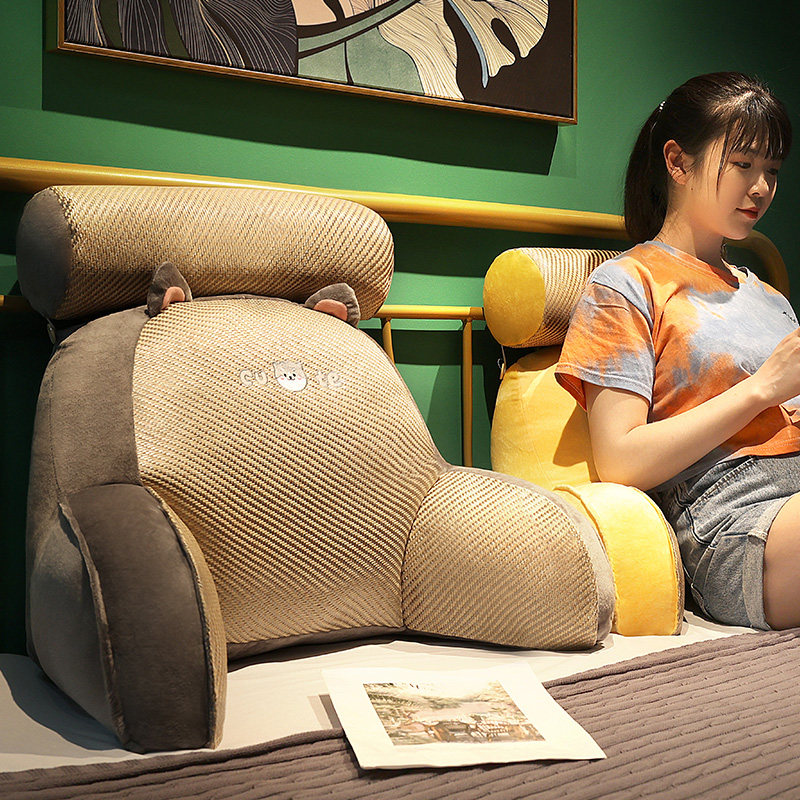 凉席床头软包沙发大靠背宿舍床上靠枕枕头床靠护腰靠垫抱枕腰枕夏,居家布艺,床头靠垫,淘宝优惠券,粉丝福利购,淘宝优惠卷