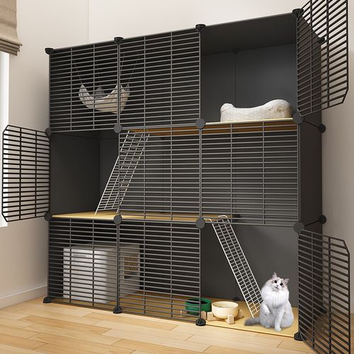 厕所猫室内宠物砂盆笼子猫自由一体猫屋猫笼子猫组装别墅家用猫咪