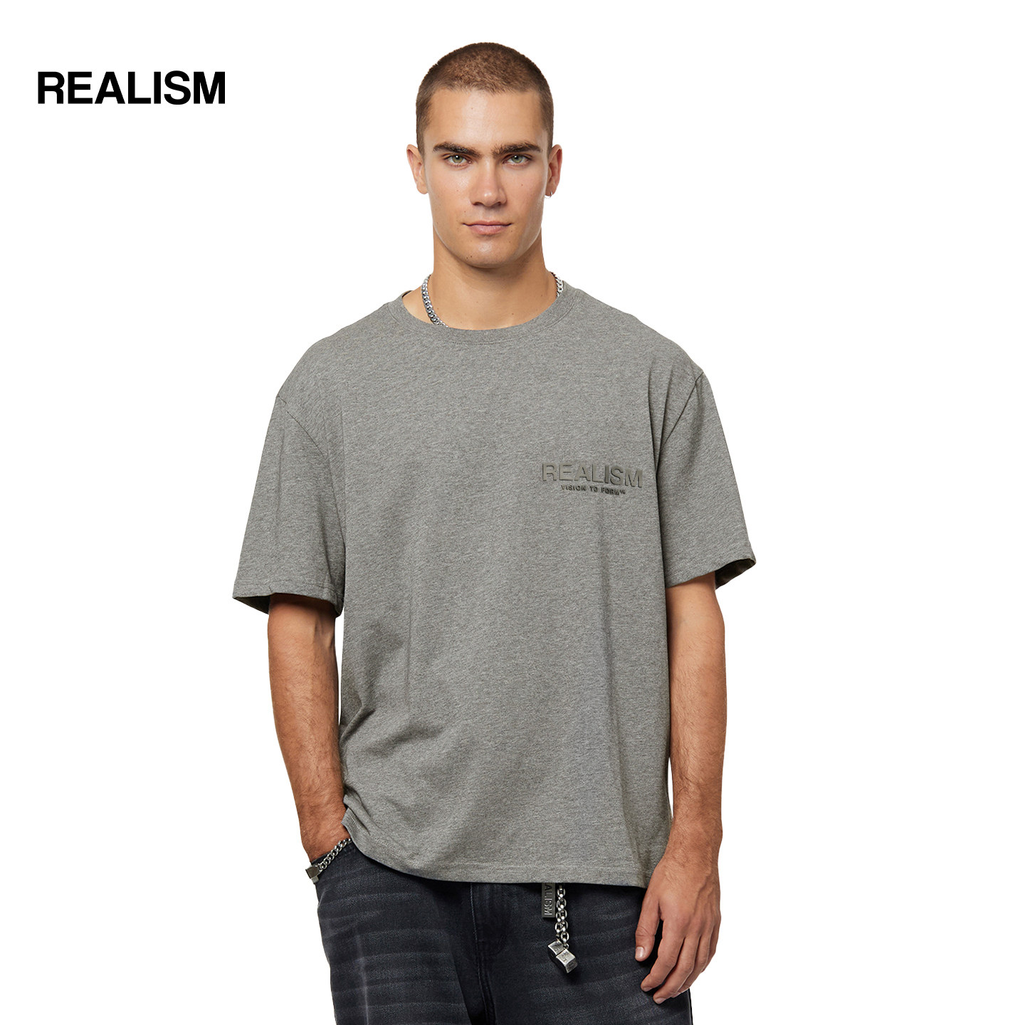 REALISM质感重磅纯棉短袖T恤男女