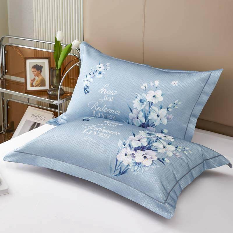 夏季冰丝枕套枕头套家用一对装整头枕头罩4874双人高档整套,床上用品,枕套,淘宝优惠券,粉丝福利购,淘宝优惠卷