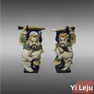 石湾公仔陶瓷摆件创意工艺品客厅摆设大师精品人物摆件送礼品门神