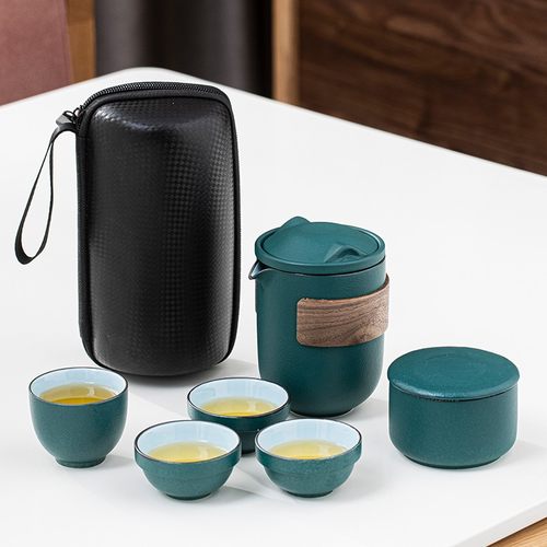 快客杯便携式小套装随身一壶二杯泡茶壶茶杯单人茶水分离旅行茶具