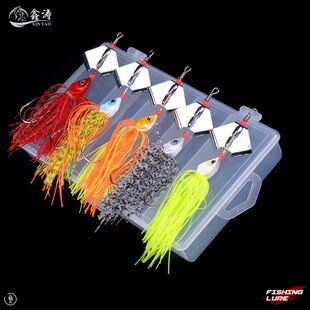 胡须佬路亚饵套装仿生假饵16克13厘米复合旋转亮片远投鱼饵拖拉机
