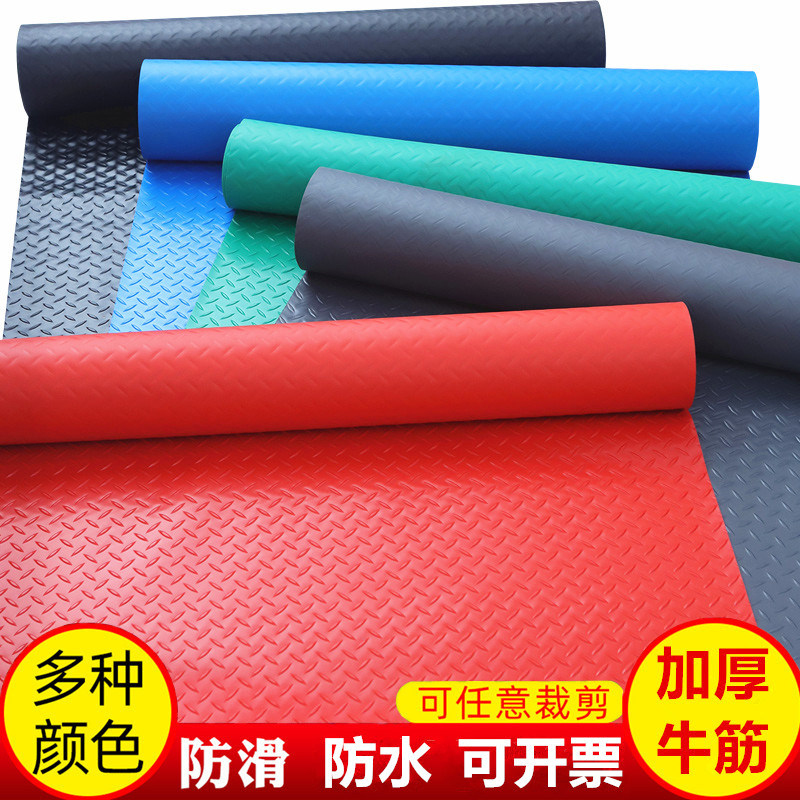牛筋防滑垫pvc地垫撕不烂工厂车间仓库防水橡胶室外加厚防滑地胶