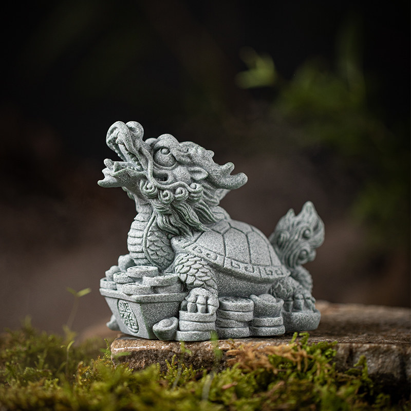 中式龙龟献宝招财茶宠摆件创意日进斗金桌面装饰店铺开业乔迁礼品,家居饰品,装饰摆件,淘宝优惠券,粉丝福利购,淘宝优惠卷