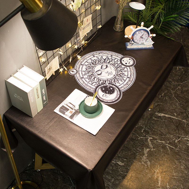 新太阳酒吧防烫茶几布防水防油桌布桌巾免洗书桌餐桌台布学生宿舍