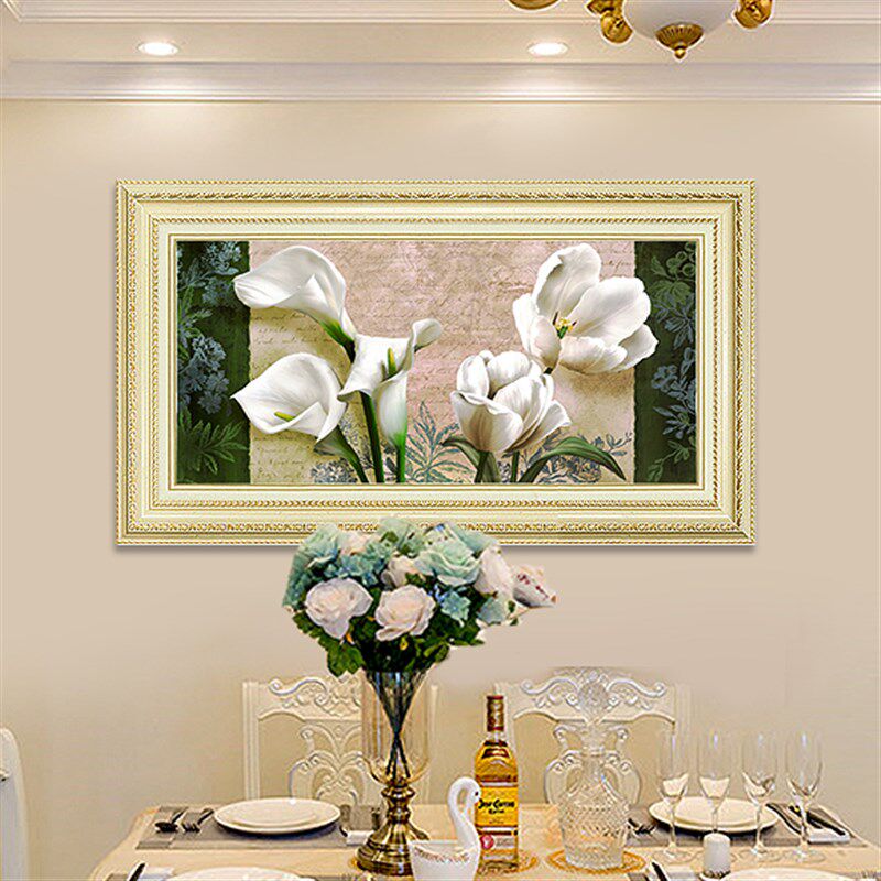 现代卧室床头装饰画房间壁画客厅欧式沙发背景画墙画简欧餐厅挂画