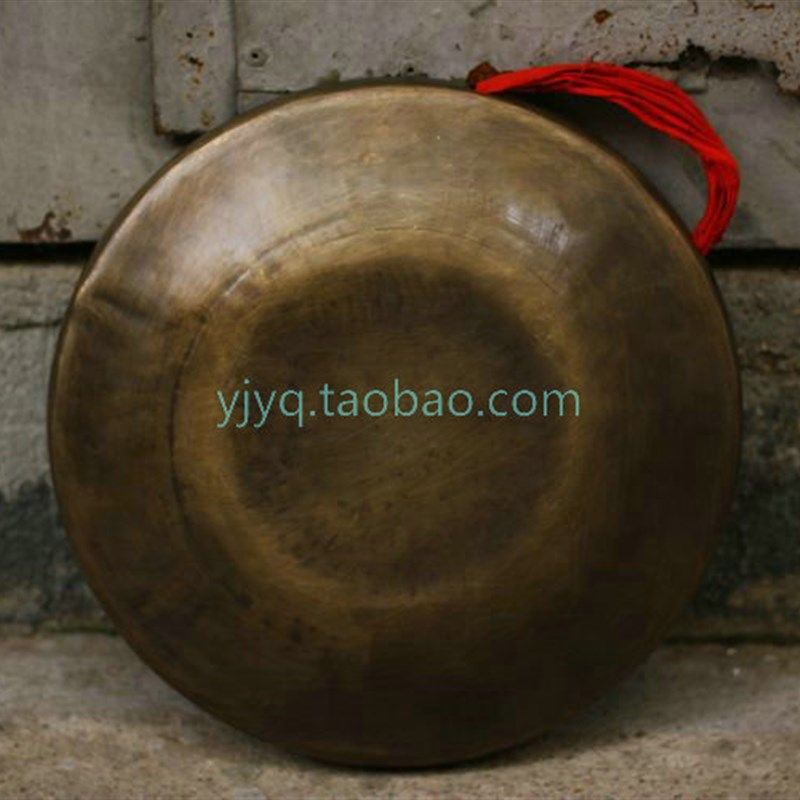 手工精制22CM青铜低音手锣22公分 京剧京锣低音腕锣 22.5CM低手锣
