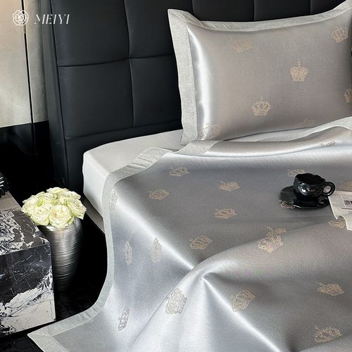 夏季2024新款凉感冰丝凉席三件套学生宿舍空调席子可折叠床上用品