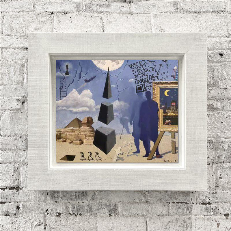 简约全实木质复古油画框外框条装裱定制任意大尺寸挂墙相框像唐卡