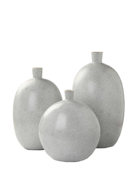 现代简约灰色裂纹小口金边陶瓷罐插花器酒店家居客厅玄关花瓶摆件