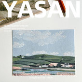 YASAN 纯手绘油画抽象风景挂画客厅玄关大幅落地画卧室背景墙壁画