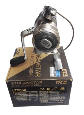 迪佳lt2550钓渔金属轮3轴承折叠摇把手鱼线纺车轮 渔具