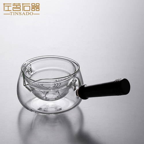 左茗右器侧把煮茶器玻璃单壶大容量茶水分离逍遥泡茶壶小青柑专用