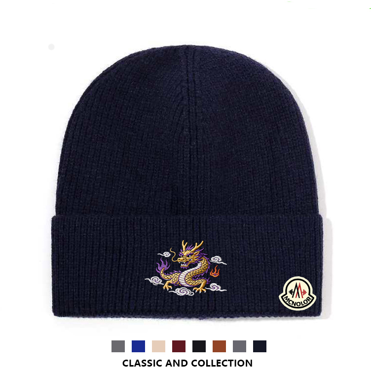 【全球轻奢】蒙口钢琴龙年限定毛线帽男女同款针织帽保暖休闲百搭