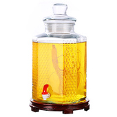 泡酒玻璃瓶带龙头10斤20斤泡酒坛子无铅加厚酿酒罐酒桶杨梅药酒瓶