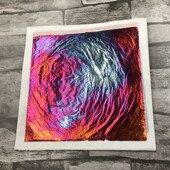 饰 烧制箔炫红 重彩岩彩绘画漆画工艺品装 花式 变色铜箔 铜箔