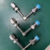 EP英制1 90度直角 不锈钢316L卡套转VCR弯头公母头BA