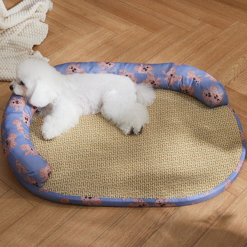 狗狗凉席垫子睡觉用夏天降温可拆洗狗床睡垫中小型犬猫咪宠物用品