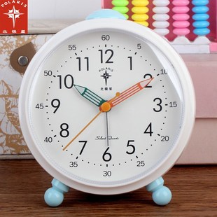 北极星创意音乐闹钟静音夜光灯大音量床头钟学生儿童懒人卧室闹表