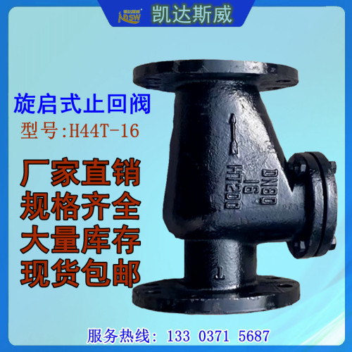 旋启式止回阀H44T-16t铸铁铜阀芯法兰止回阀DN150 DN100 80