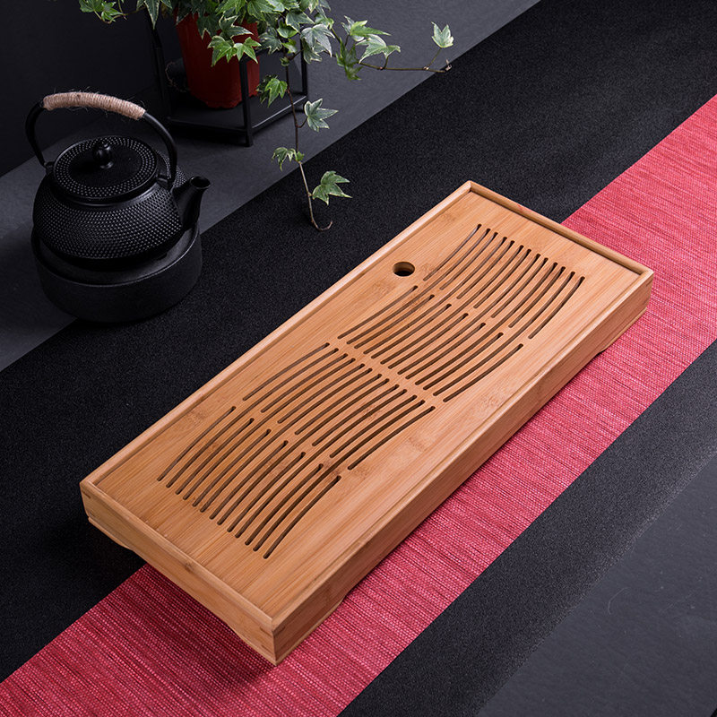 亿凯鑫功夫茶具竹茶盘竹制实木茶海茶台茶托盛储水大小号托盘茶托