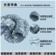 耐高温450度铁夹管通风软管排风管锅炉排烟管工业排气管软管阻燃