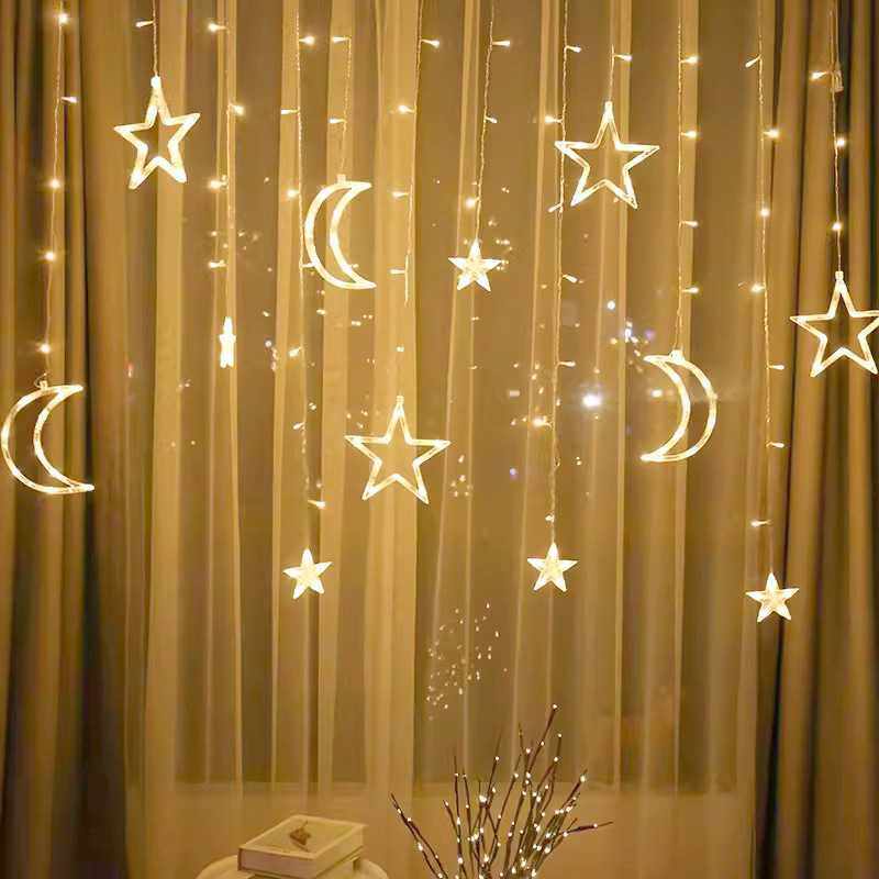 led高低星月窗帘灯彩灯串灯 户外露营防水太阳能星月窗帘灯串,节庆用品/礼品,装饰灯,淘宝优惠券,粉丝福利购,淘宝优惠卷