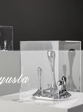 简约现代客厅电视柜餐厅柜样板间酒店别墅展厅玄关柜摆件软装饰品