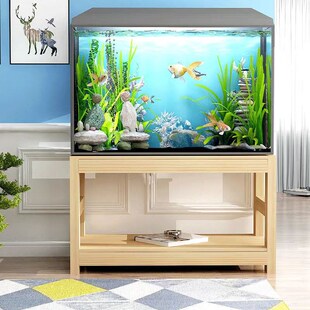 实木鱼缸架子底座底柜缸架松木多层组缸架子鱼缸桌子水族箱架子