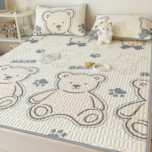 夏季乳胶凉席三件套学生宿舍冰丝席夏天单人空调席软席子2024新款