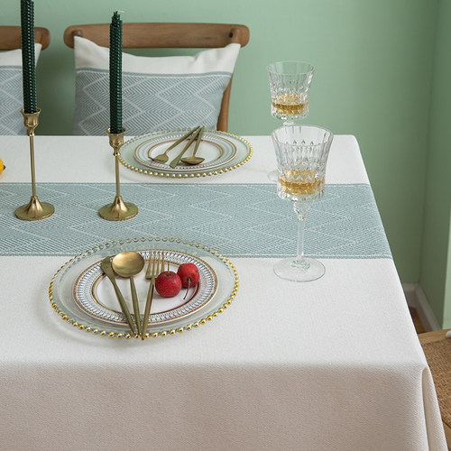 餐桌布茶几桌布茶几垫柜电视床头罩柜餐桌垫棉麻桌布布艺桌布田园