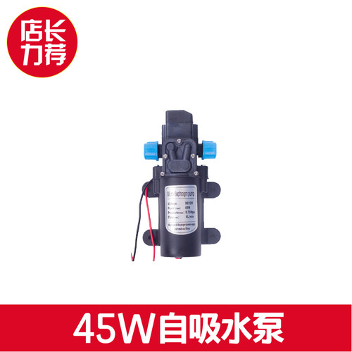 新园艺用品花园盆景浇花喷雾淋水微型隔膜水泵12v45w自吸水泵套装