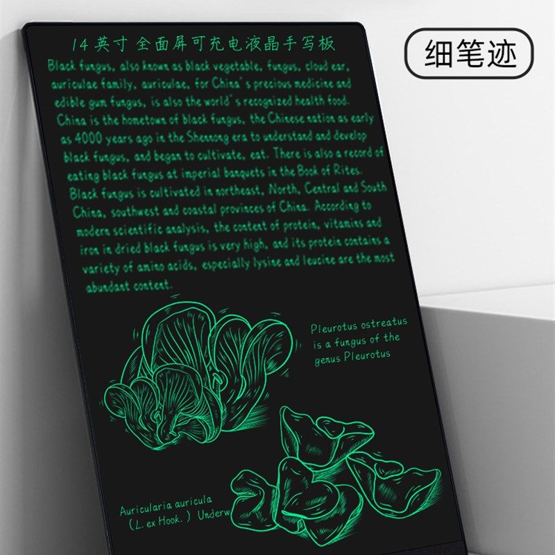 儿童画板液晶手写板细笔迹玩具小黑板益智开发宝宝可充电护眼学习