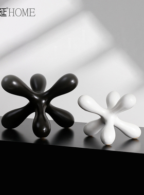 现代简约几何艺术摆件家居酒柜装饰品客厅桌面办公室样板间软装饰