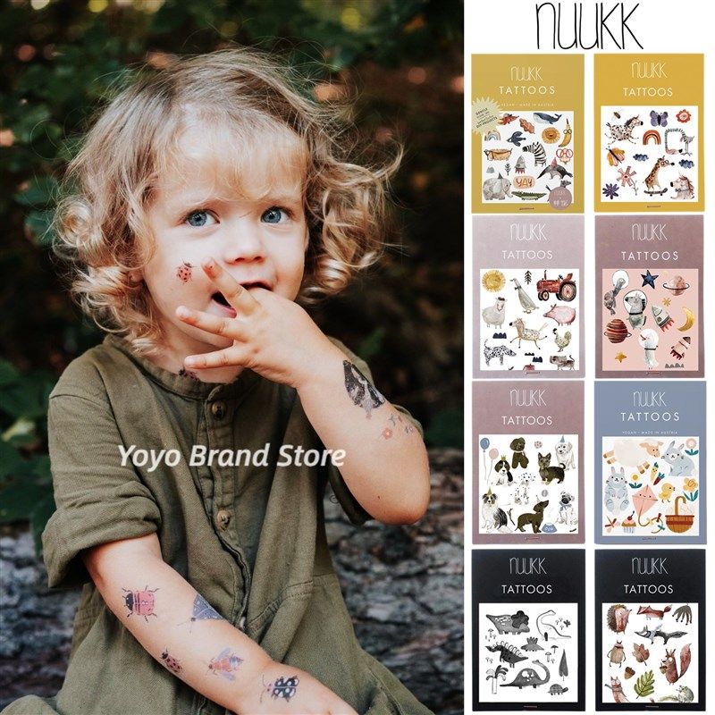 Nuukk德国儿童宝宝有机纹身贴可水洗无毒安全童趣卡通插画,文具电教/文化用品/商务用品,贴纸/立体贴纸,淘宝优惠券,粉丝福利购,淘宝优惠卷
