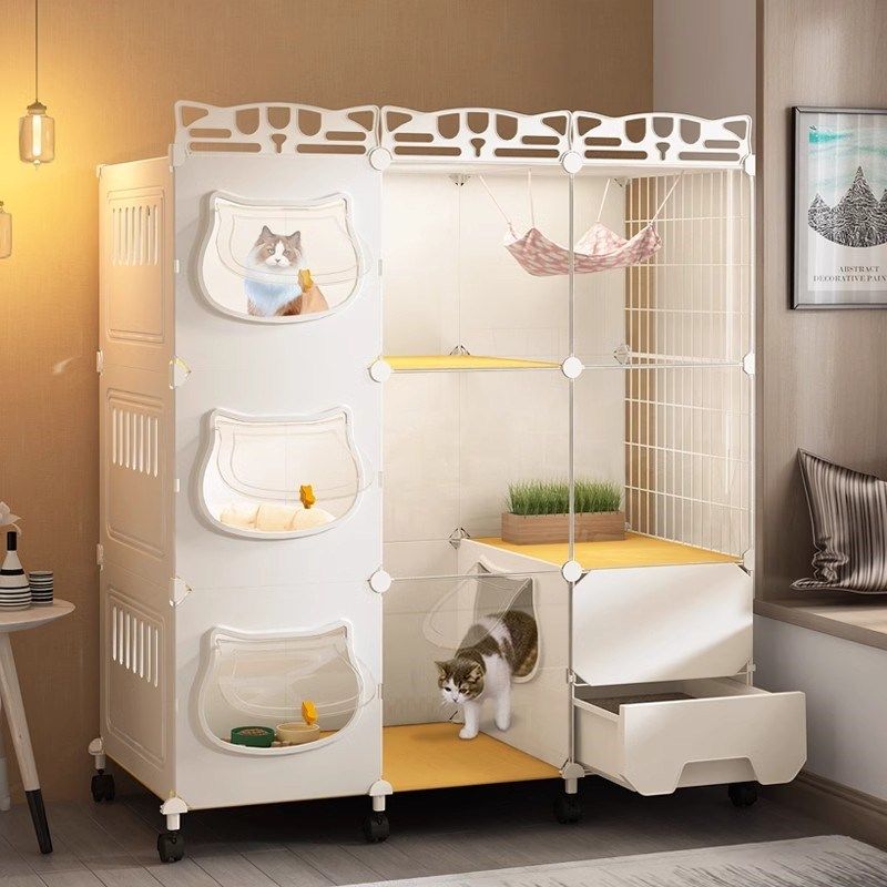 猫别墅带厕所一体猫窝一室一厅一卫多猫家庭猫窝猫咪屋舍封闭式,宠物/宠物食品及用品,猫笼子/猫别墅,淘宝优惠券,粉丝福利购,淘宝优惠卷