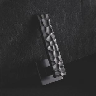 静音分体锁具卧室房间黑色外装 机械执手把手现代锌合金室内木门锁