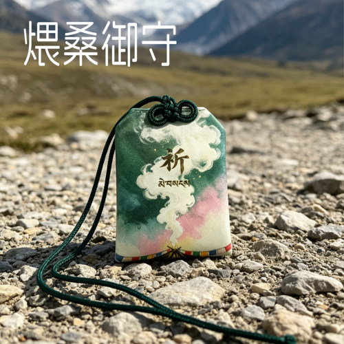 藏式煨桑刺绣御守香囊挂饰