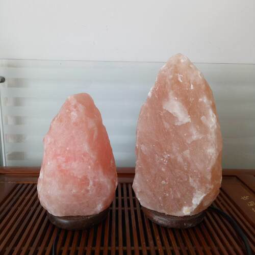 红色水晶盐灯 汗蒸盐屋DIY盐灯玫瑰盐块